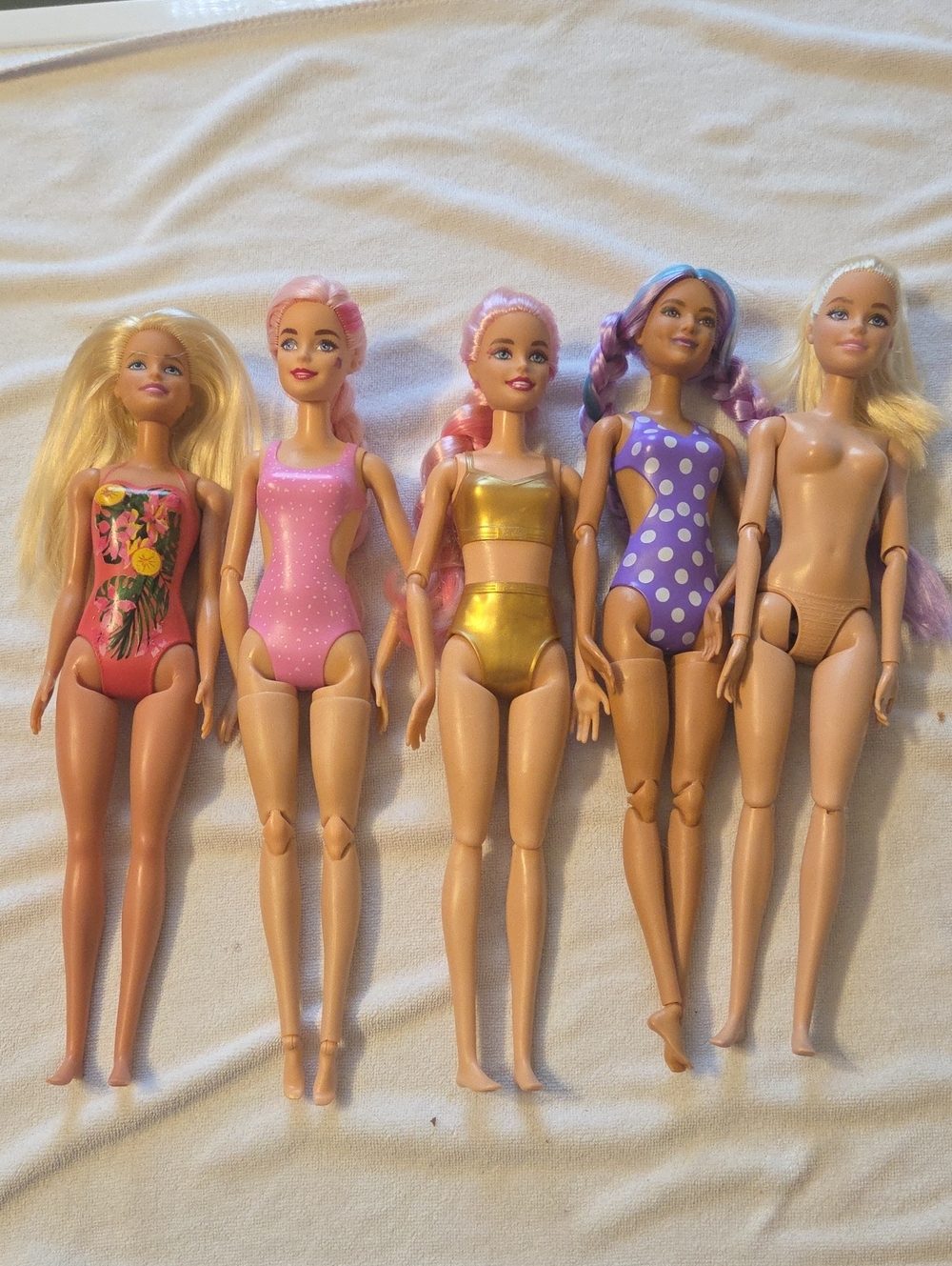 Five Barbies
